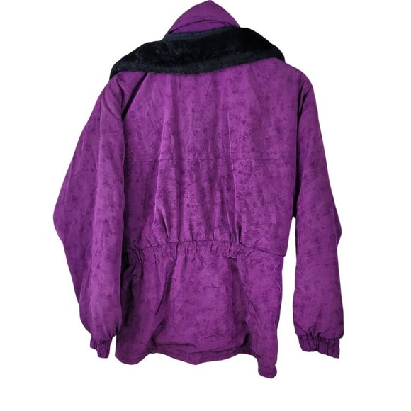 Vintage 80s 90s Havoc Ski Jacket Womens 8 Medium Winter Coat Purple - Picture 5 of 7